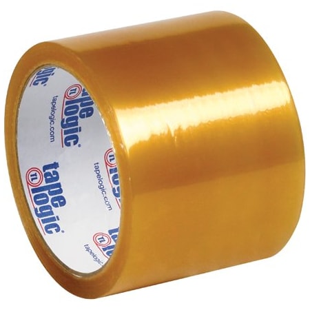 Tape Logic 3'' x 55 yds. Clear Tape Logic #53 PVC Natural Rubber Tape, 24PK T90653